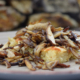 Potato gratin with roasted mushroom