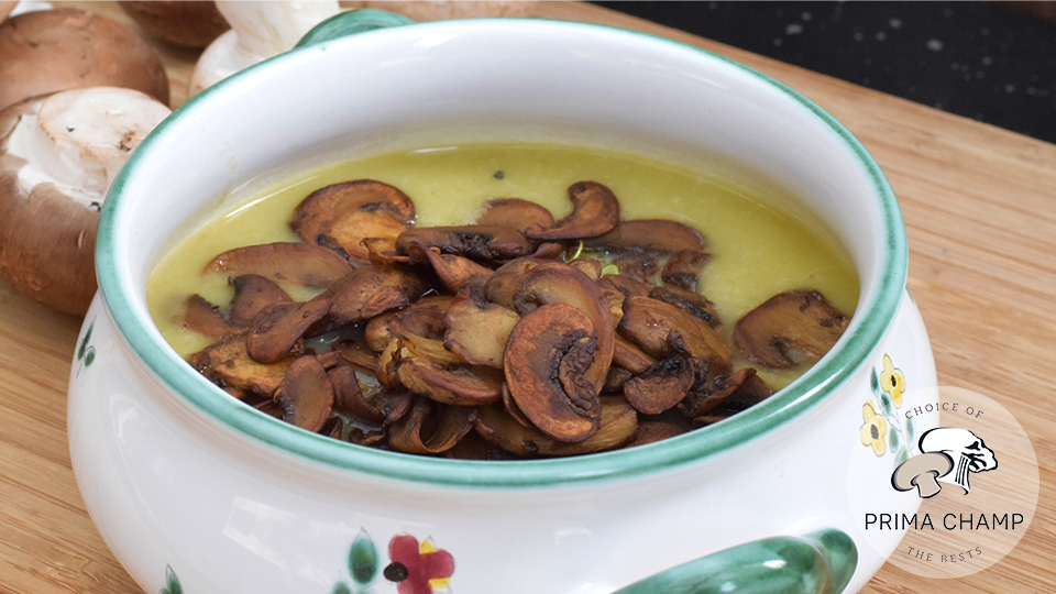 Leek soup with mushroom